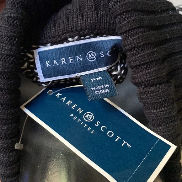 Karen Scott Jersey Turtle Neck - Picture 5 of 6
